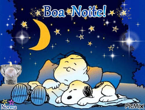 Gif Snoopy boa noite