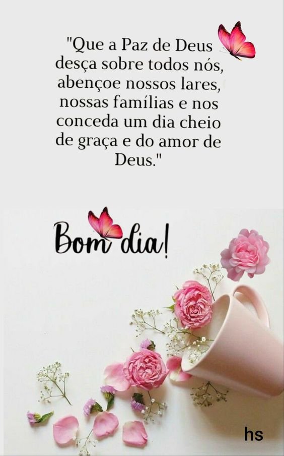 Bom dia cheio do amor de Deus