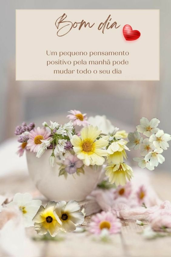 Bom dia com pensamentos positivos