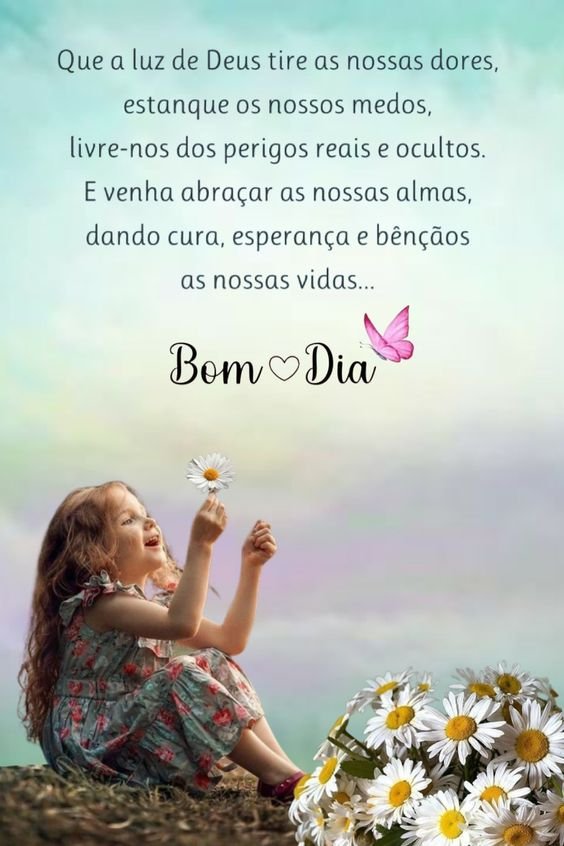 Bom dia de benção e esperança