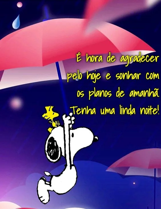 Boa noite Snoopy: 35 Imagens com Frases e Gifs engraçados