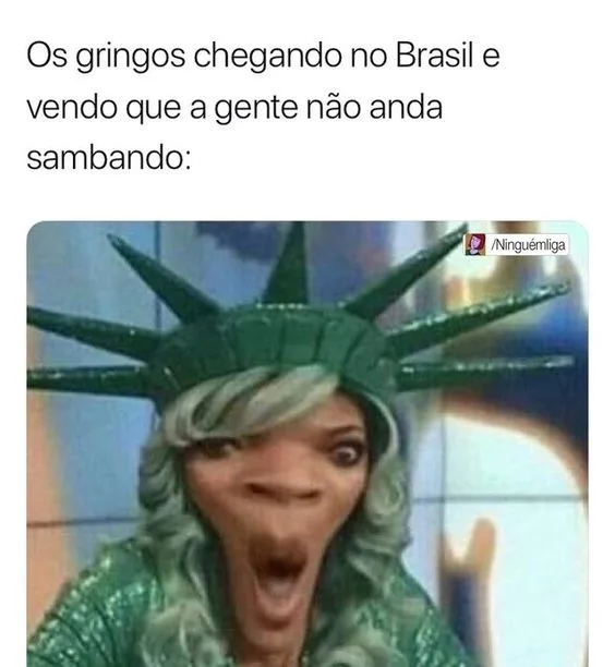 Os gringos chegando no Brasil