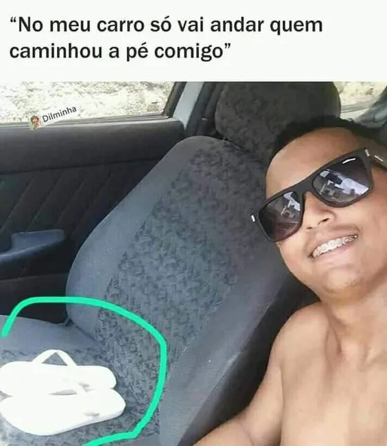 Memes brasileiros andar no carro
