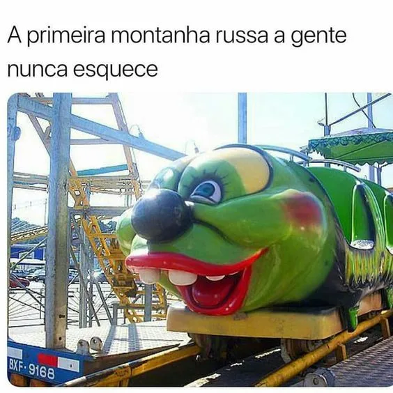 A primeira montanha russa