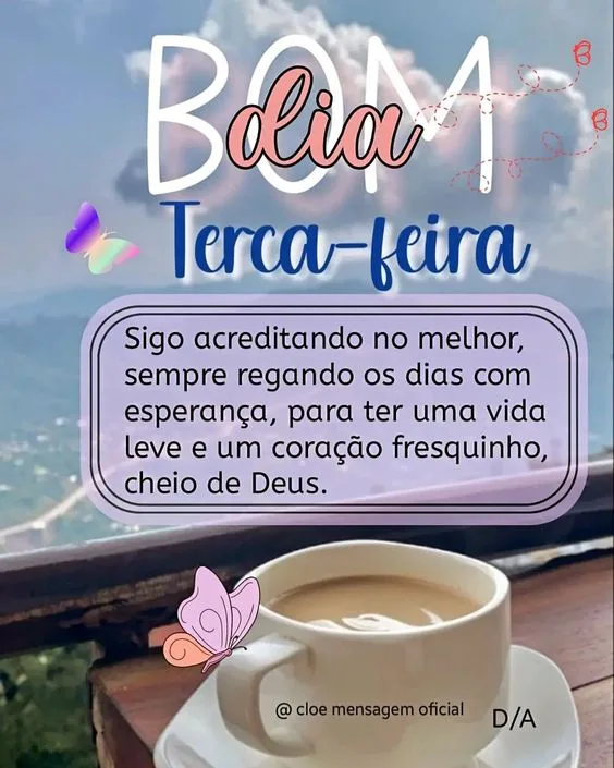 Bom dia acreditando no melhor