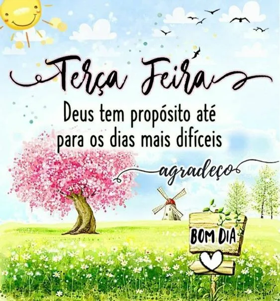 Bom dia Deus tem propósito