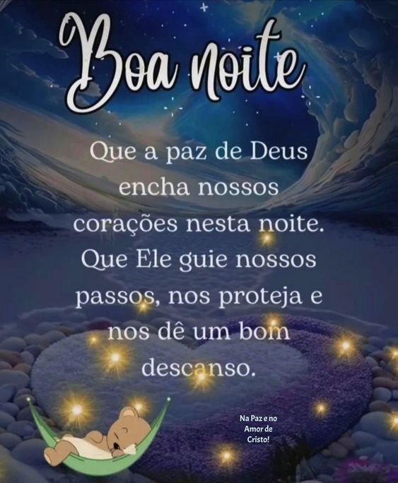 Boa noite com um bom descanso