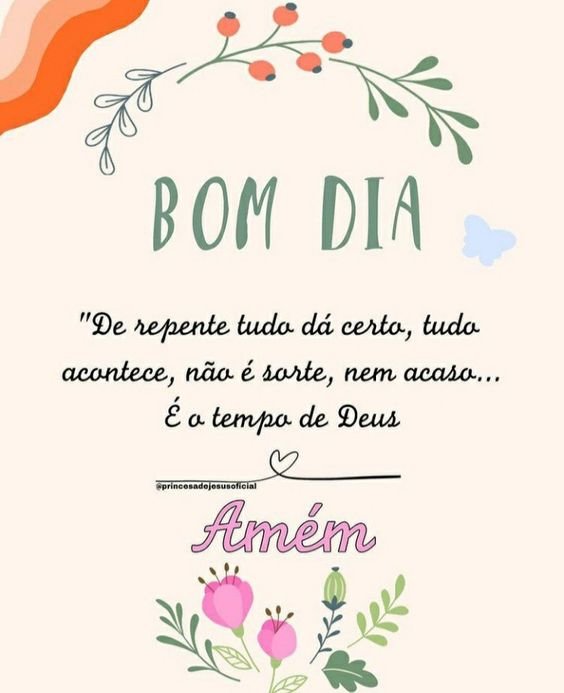 Bom dia no tempo de Deus