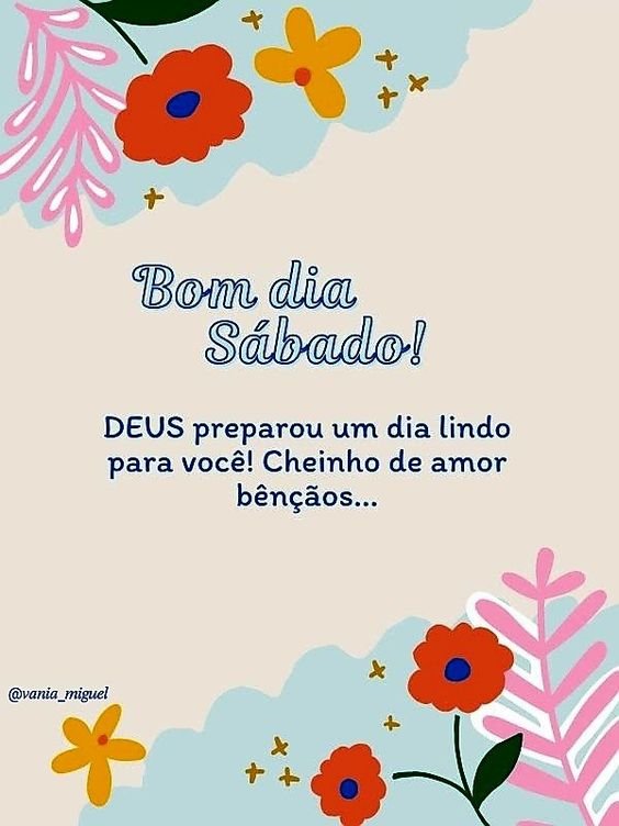 Deus preparou lindo Sábado