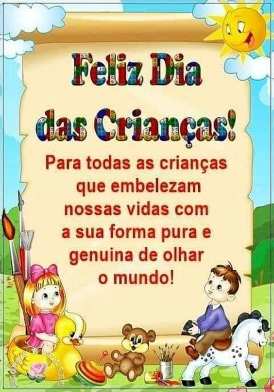 Feliz dia das crianças