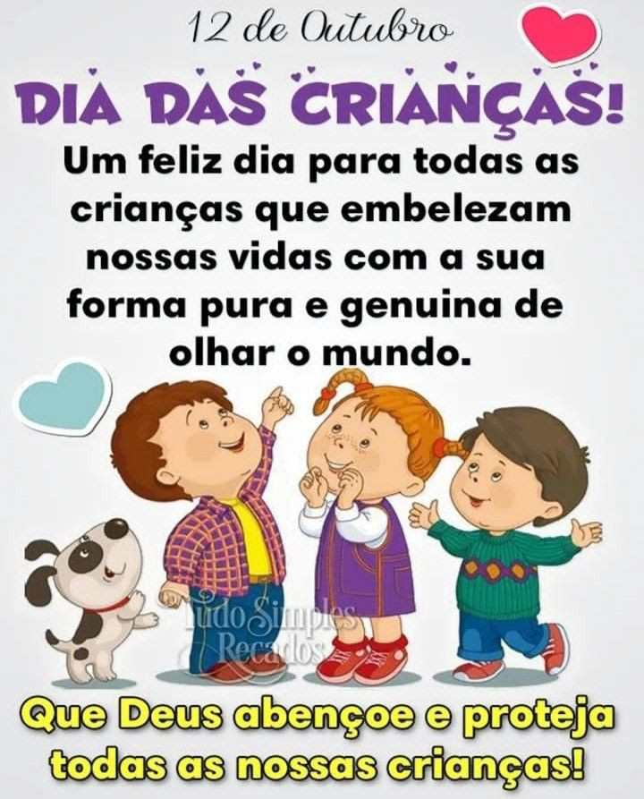 Mensagem feliz dia das crianças