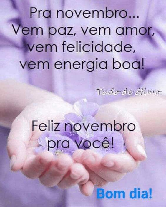 Feliz novembro para você