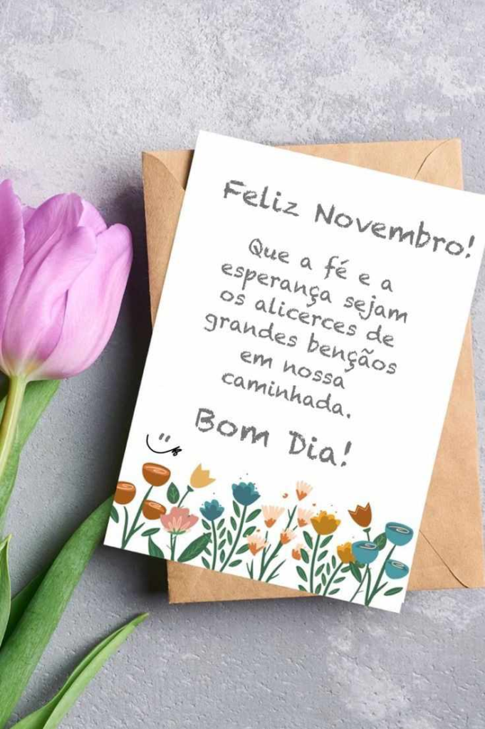 Bom dia feliz novembro