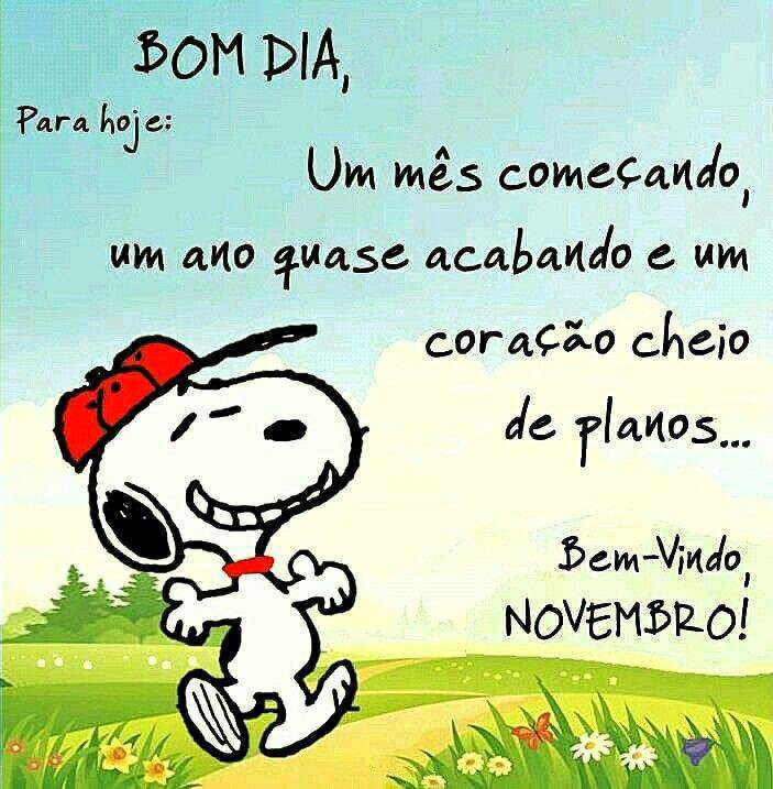 Frase de bem-vindo novembro