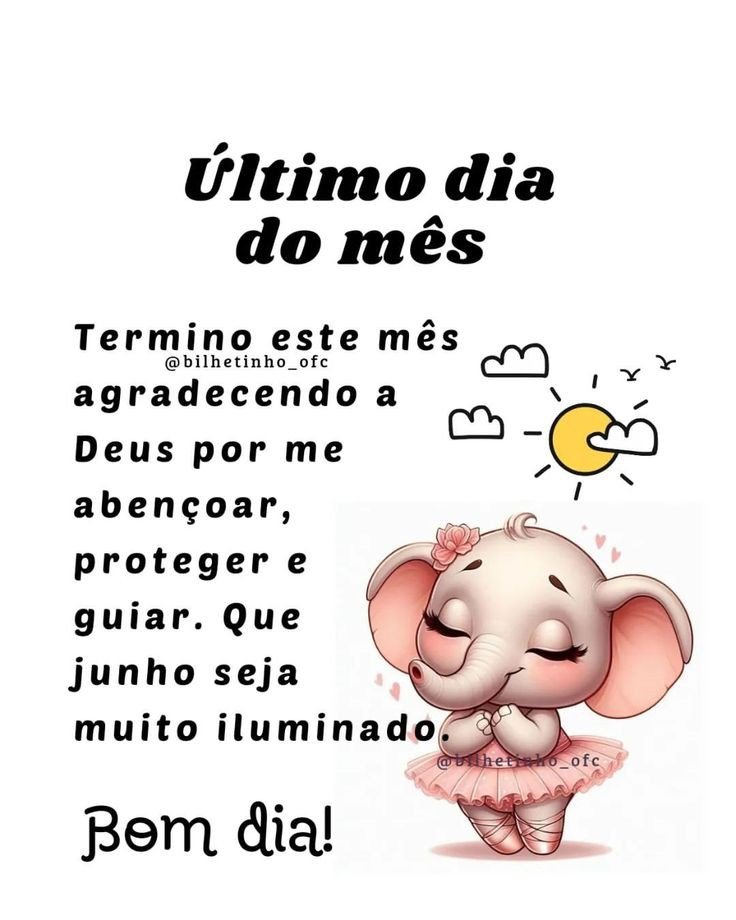 Termino este mês agradecendo