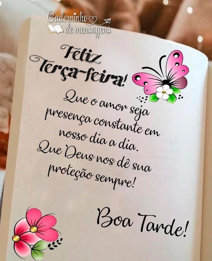 Boa tarde feliz terça-feira 