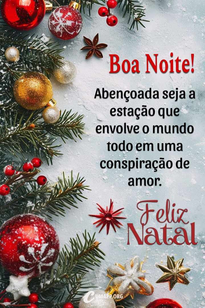 40 Imagens de Boa Noite com Frases de Feliz Natal Carinhosas e Abençoadas