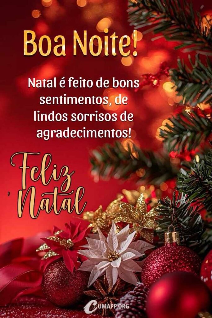 Imagens De Boa Noite Com Frases De Feliz Natal Carinhosas E Aben Oadas